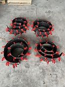 4 bandes de 40 godets ajourés rouge GRIMME