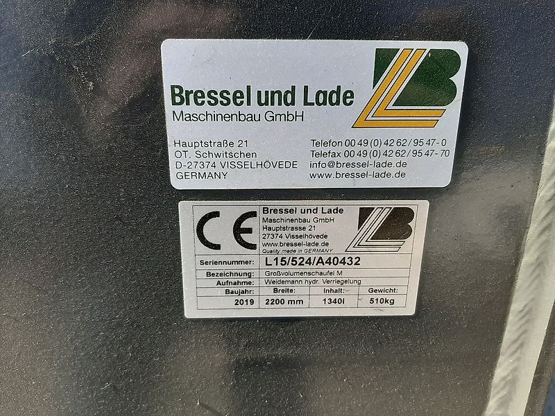 Bressel und Lade Cupa materiale usoare 2.2m