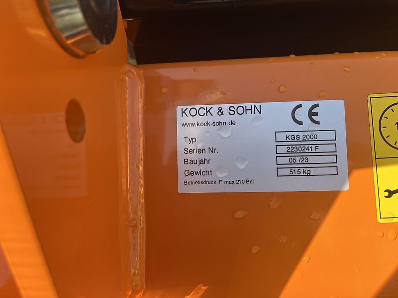 Kock & Sohn Greifschaufel 1,8m, 2,0m 2,2m