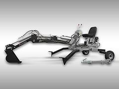 Jansen Minibagger Jansen MB-360° Benzin Schreitbagger inkl. 20cm Löffel 360° Drehkranz