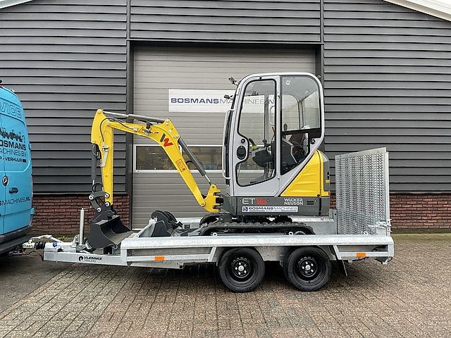 Neuson ET16 minigraver NIEUW + Vlemmix 2 asser €445 LEASE