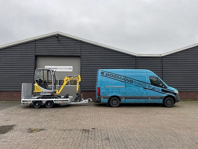 Neuson ET16 minigraver NIEUW + Vlemmix 2 asser €445 LEASE