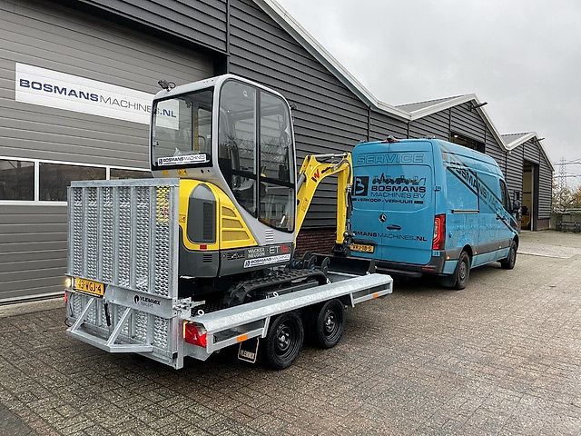 Neuson ET16 minigraver NIEUW + Vlemmix 2 asser €445 LEASE