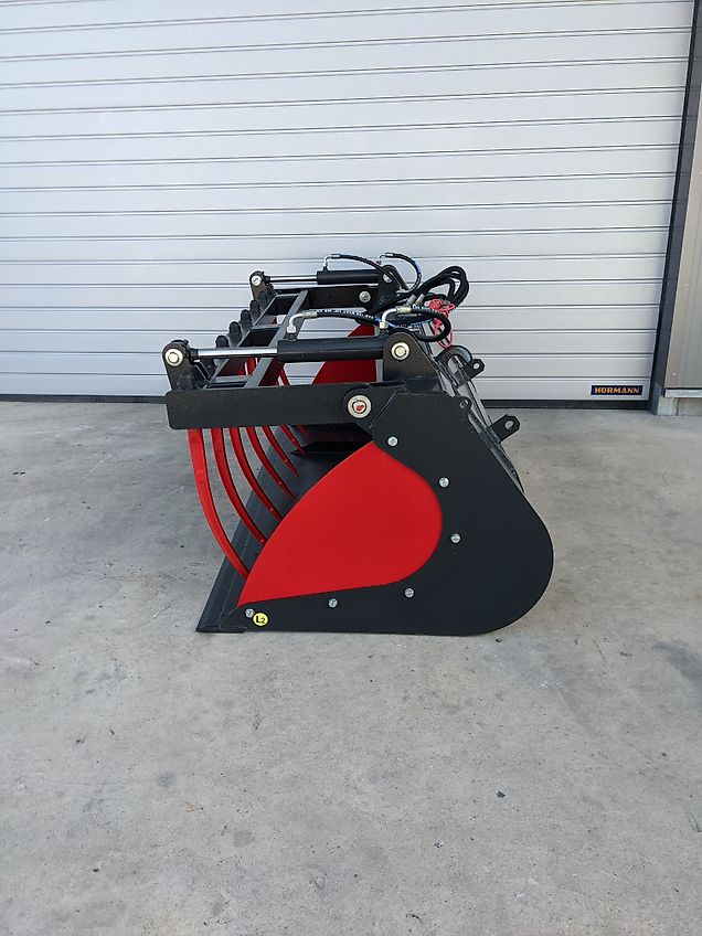 KG-Tech Greifschaufel mit Euroaufnahme Krokodilschaufel Volumengreifschaufel Mistschaufel Pelikanschaufel Silageschaufel