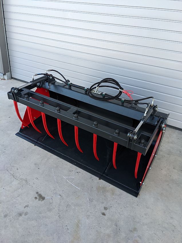 KG-Tech Greifschaufel mit Euroaufnahme Krokodilschaufel Volumengreifschaufel Mistschaufel Pelikanschaufel Silageschaufel