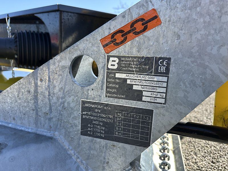 Bednar MZ 6000 mit Mais und Gras Version ! Mulcher Sichelmulcher