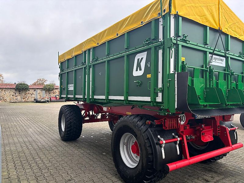 Kröger 18to 560er bereift 3 Schieber mit Kunststoffbordwand Interne Nr. 40758