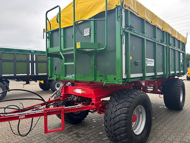 Kröger 18to 560er bereift 3 Schieber mit Kunststoffbordwand Interne Nr. 40758