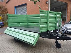 Brantner E 6035 mit abklappbaren 500mm Aufsatzwänden, 15.0/55 - 17 Breitreifen -- KTL- u. Pulverbeschichtet