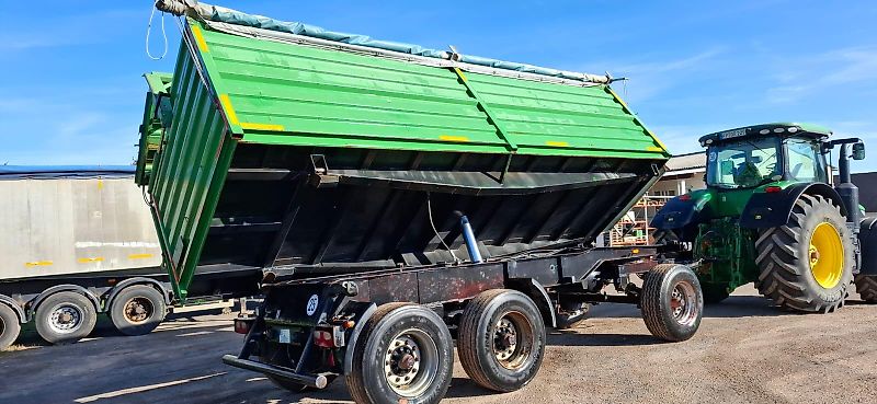 BLUMHARDT 3_Achser 3-Seitenkipper mit Aufbau V9 hydr.Bordwandöffnung Aufbau 1,60m hoch; hydraulische Seitenbordwand LINKS, rechts Mittelrunge, verstärkte Seitenwand, verstärkter Zylinder für größeren Öffnungswinkel